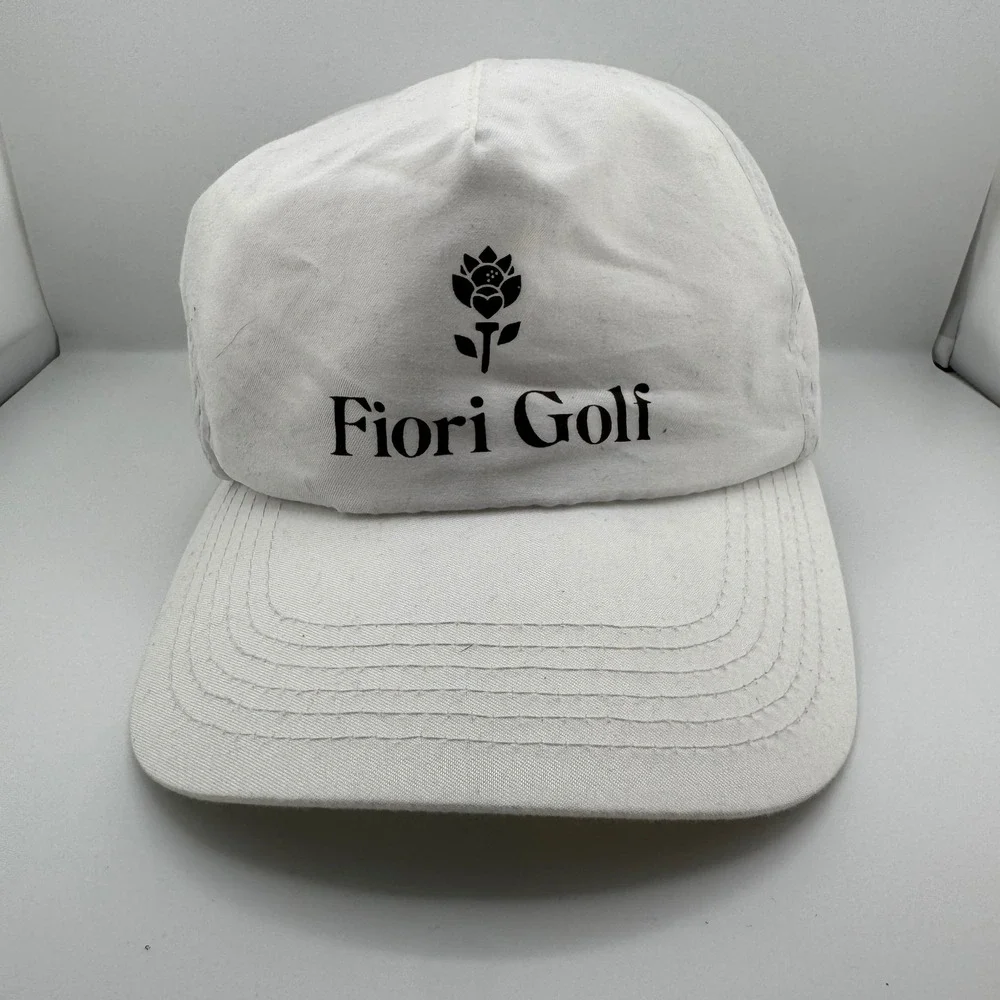 Fiori Golf Snapback Hat Mens OSFM White Good Embroidered Logo Streetwear
